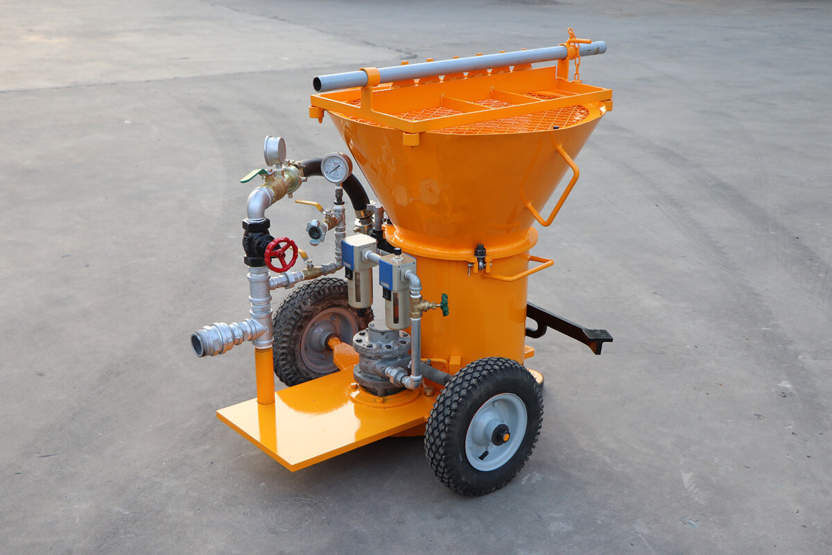 pneumatic motor gunite machine for spraying refractory 