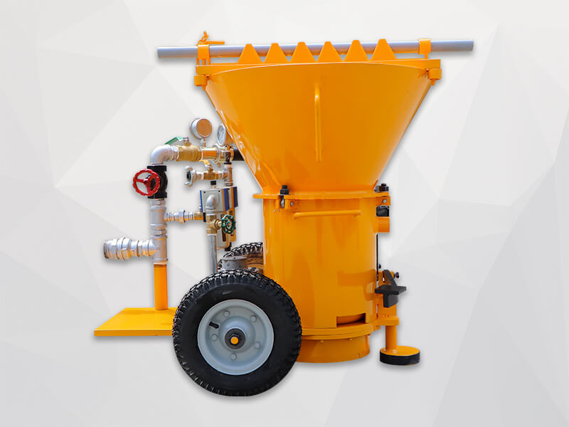 pneumatic motor refractory shotcrete machine