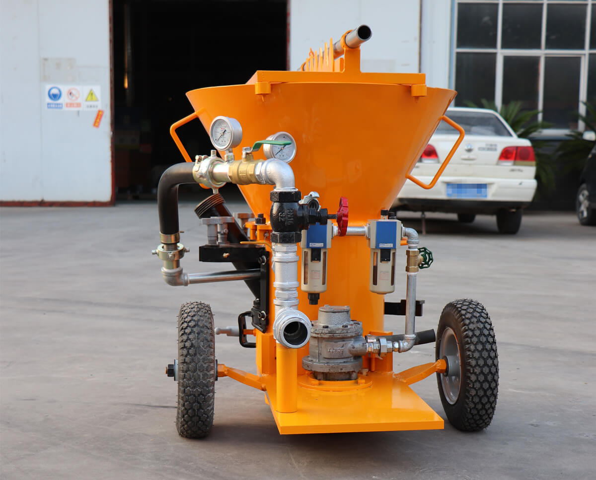 pneumatic motor shotcrete machine