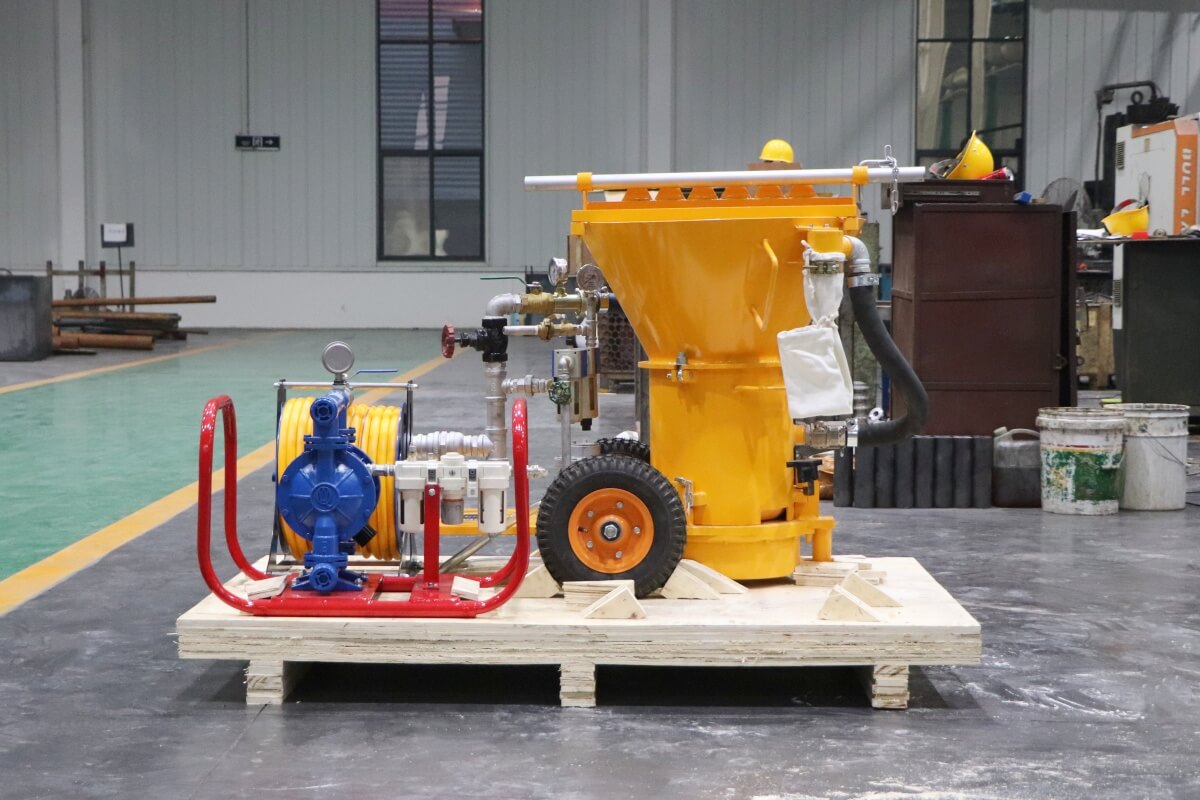 refractory gunning machine by air pressure