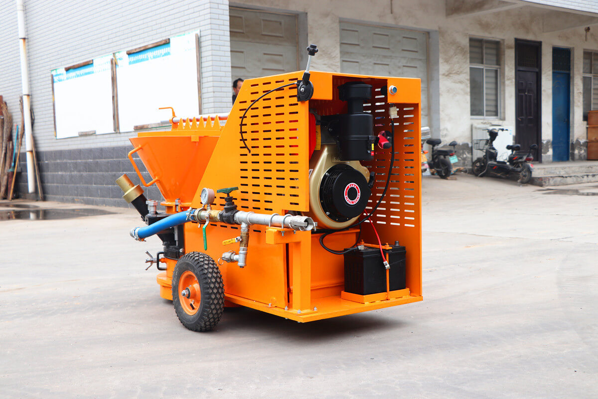China diesel driven refractory shotcrete machine