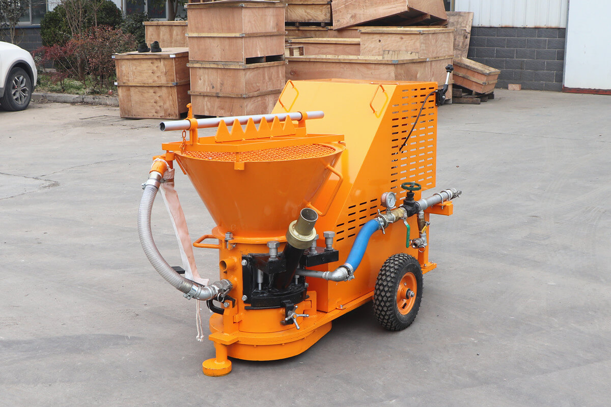 diesel motor gunning machine for refractory