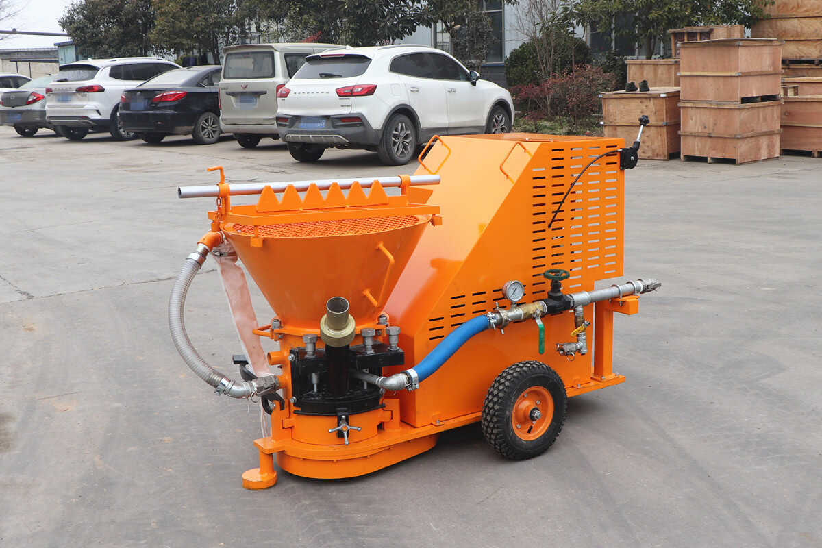 diesel motor gunning refractory machine