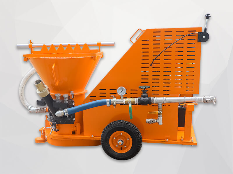 diesel motor refractory shotcrete machine