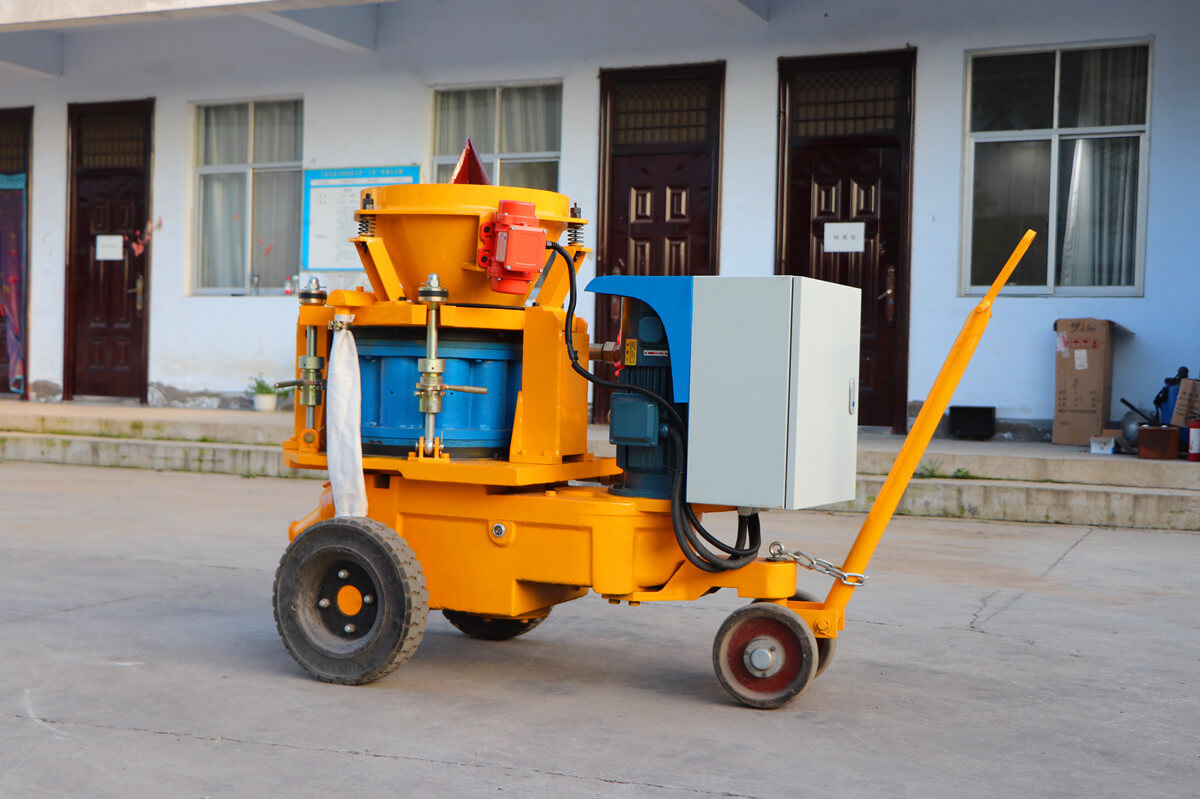 refractory gunning machine for hot repair in steel plant