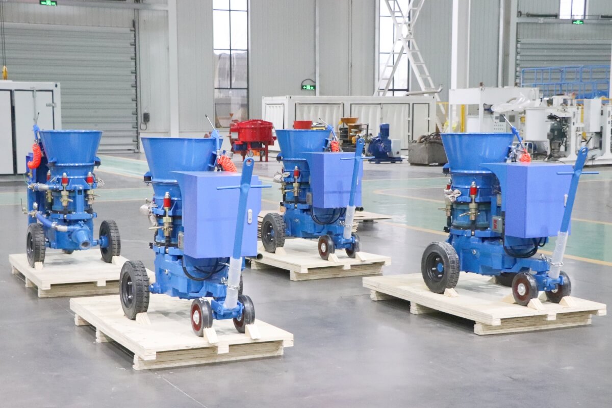 gunite refractory machine