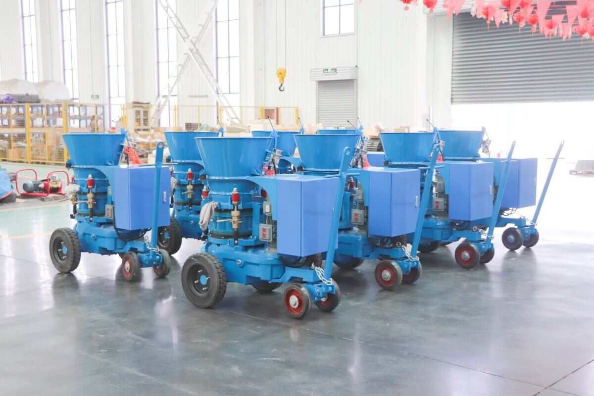 refractory gunning machine for cement plant