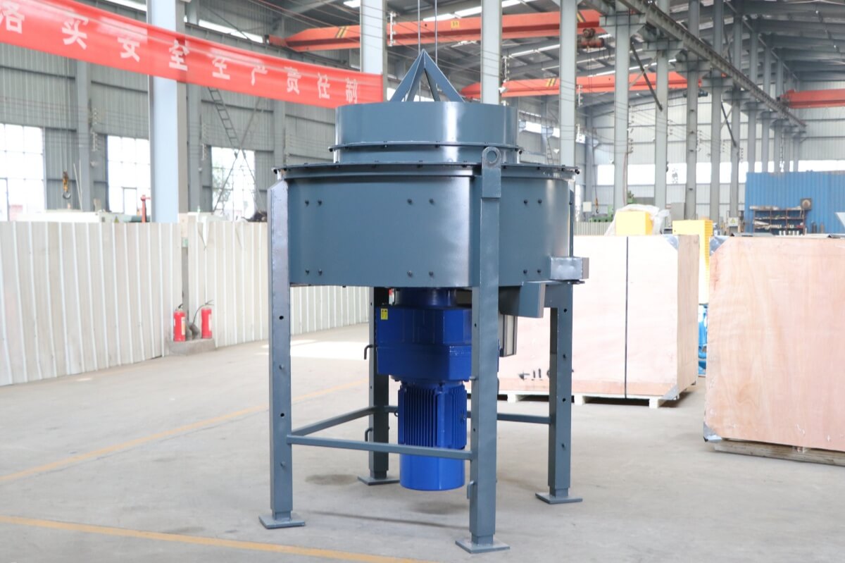 refractory pan mixer with 1000kg mixing capacity