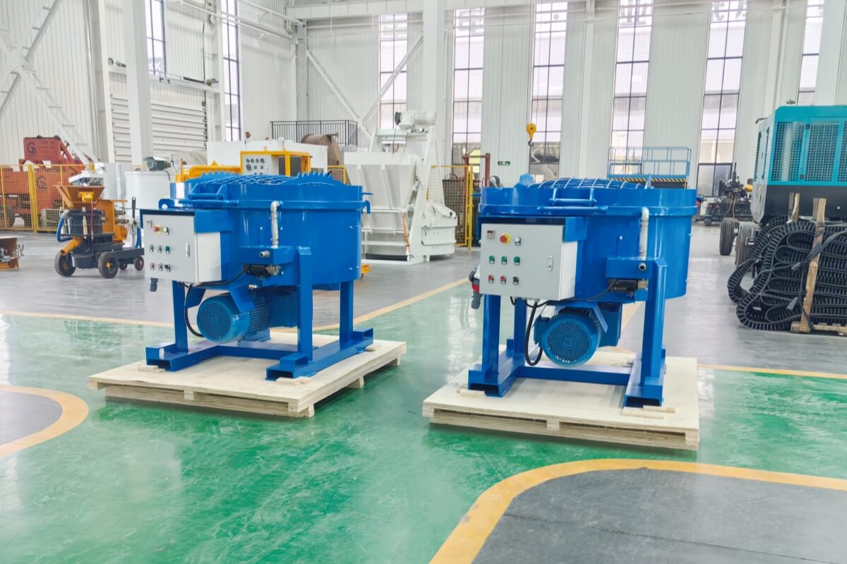 refractory material paddle mixer