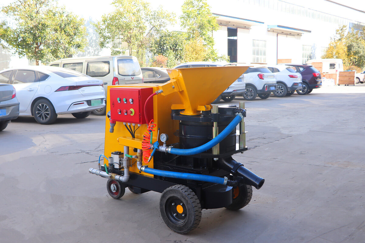 electric motor shotcrete gunite machine