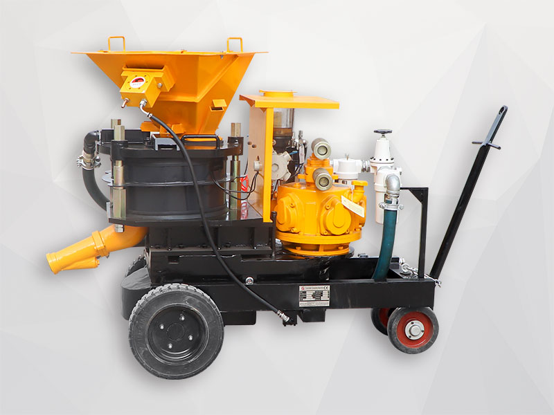 dry mix concrete spraying machine