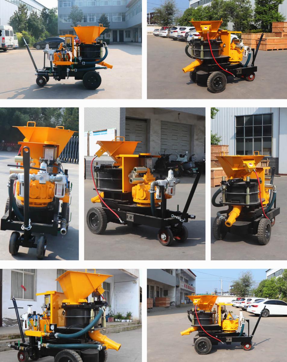 Dry wet type concrete spraying machine for sale