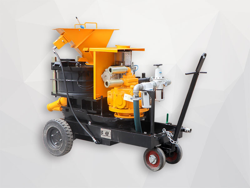 dry wet type concrete spraying machine