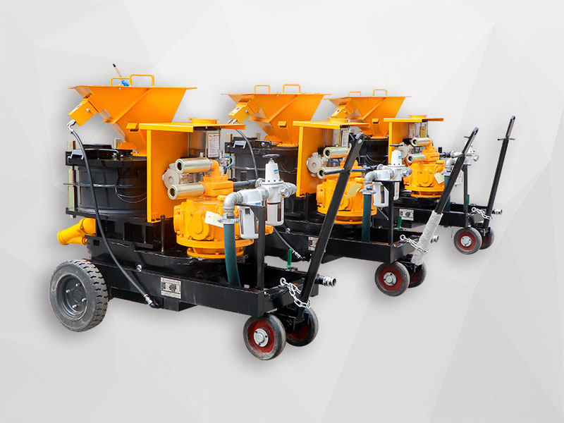 wet mix concrete spraying machine