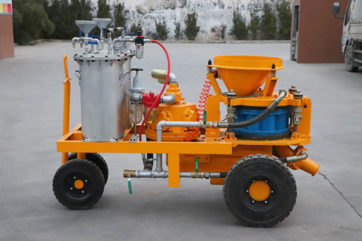 pneumatic gunite machine
