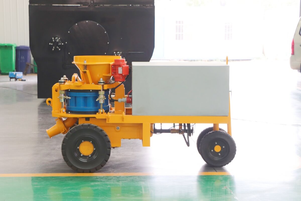 wet mix concrete spraying machine