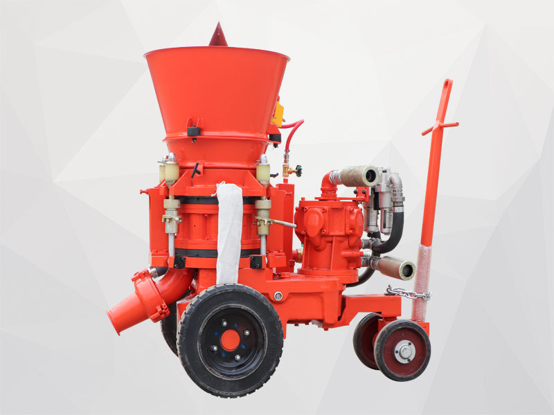 dry mix concrete spraying machine