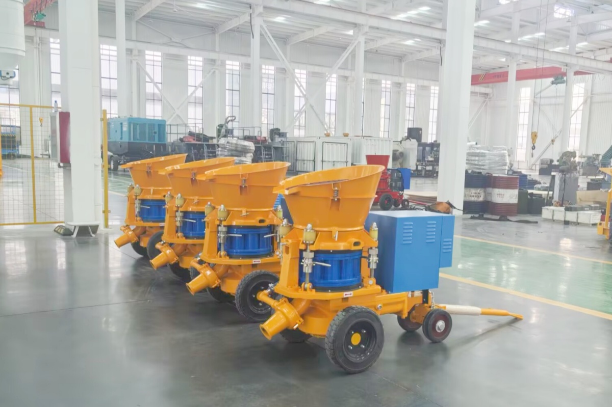 dry mix small gunite machine