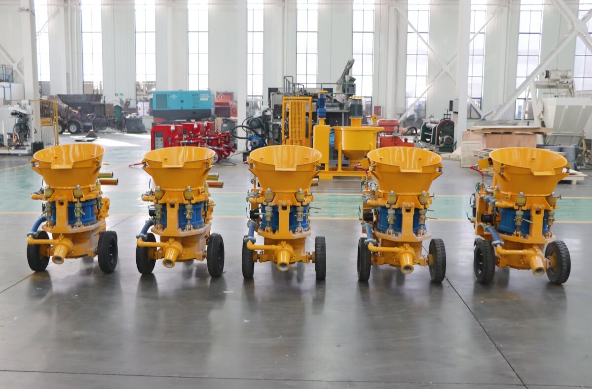 pneumatic gunite machine