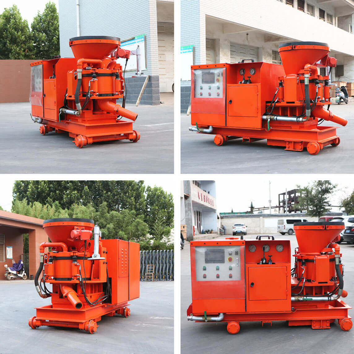 pea gravel backfill machine