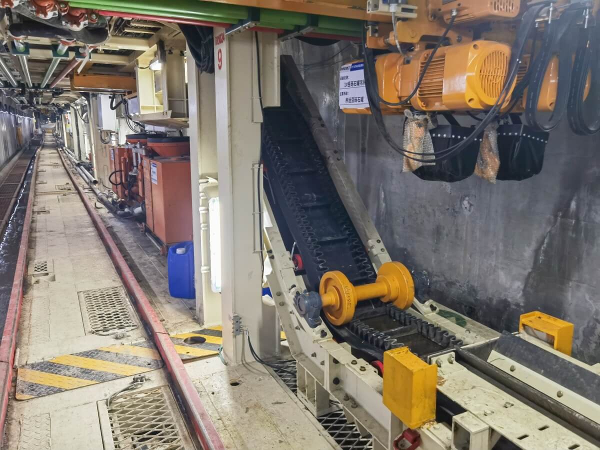 shotcrete machine for pea gravel backfilling in tunnel projects