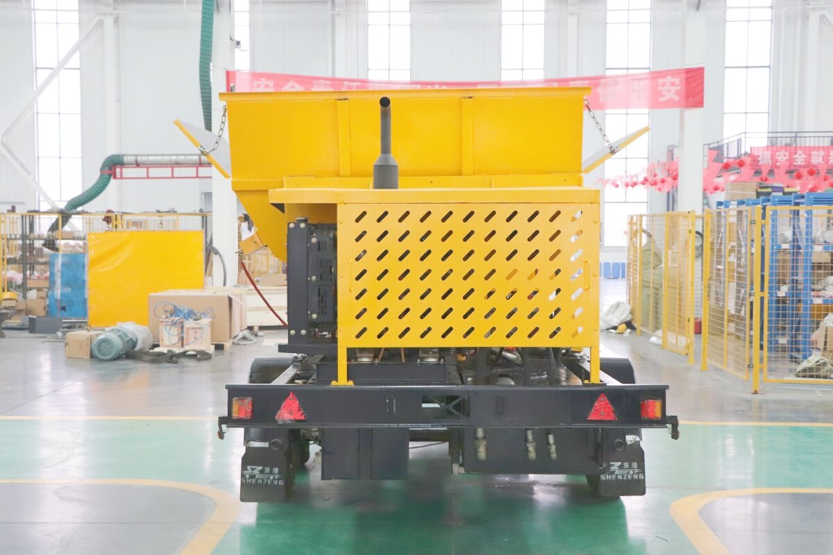 diesel shotcrete equipmet with wheels