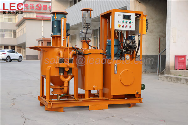 Grout mixing plant