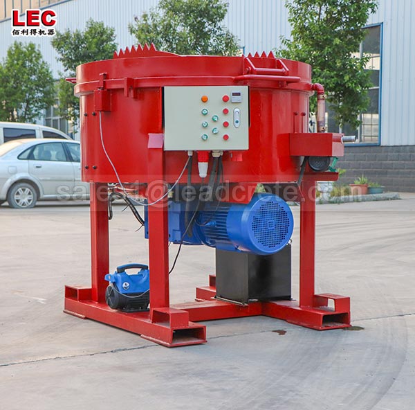 100kg site use refractory castable pan mixer