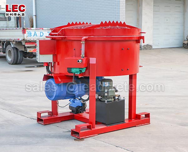 500 litre refractory pan mixer application