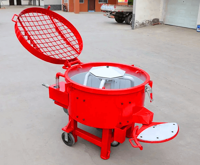 250kg Vesuvius refractory pan mixer