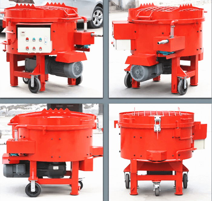 500kg Vesuvius refractory pan mixer