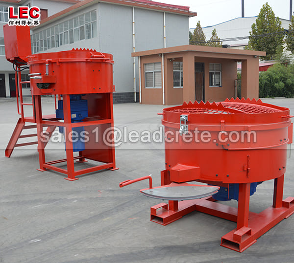 500kg portable castable refractory pan mixer for sale