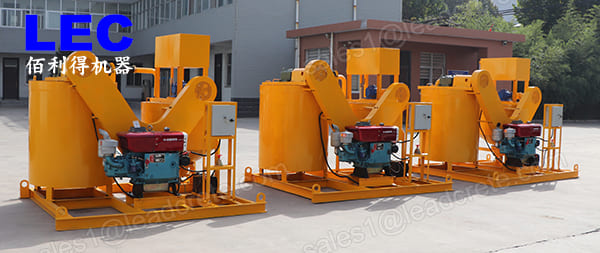 Stable diesel grouting mixer for sale to Thailand