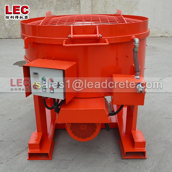 Castable pan refractory mixer