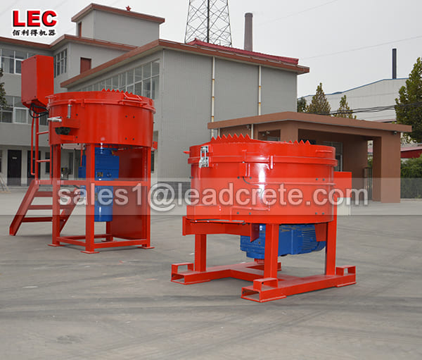 China refractory pan mixer with the capacity of 10m3/hour supplier