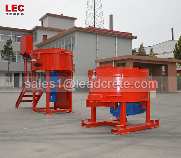 China refractory pan mixer with the capacity of 5m3/hour supplier