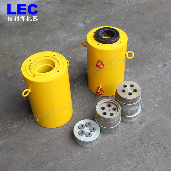 Double acting low height hydraulic cylinder