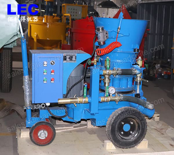 Dry iron wheel refractory shotcrete machine for sale