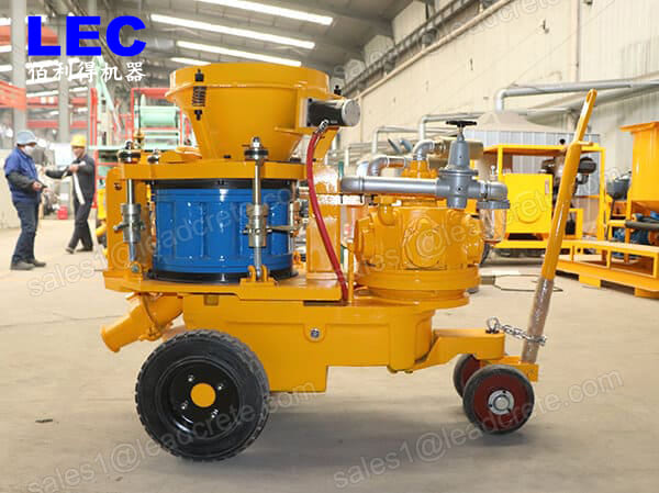 High efficiency small size shotcrete machine