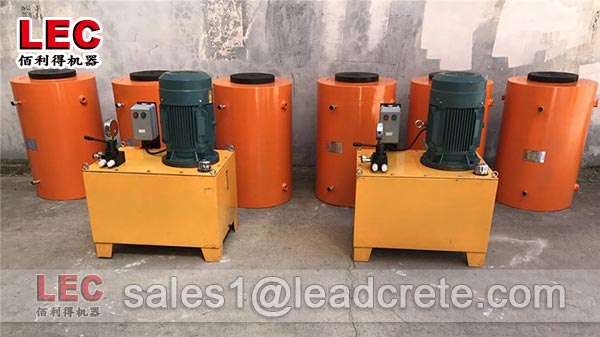 High tonnage double acting pull hydraulic cylinder