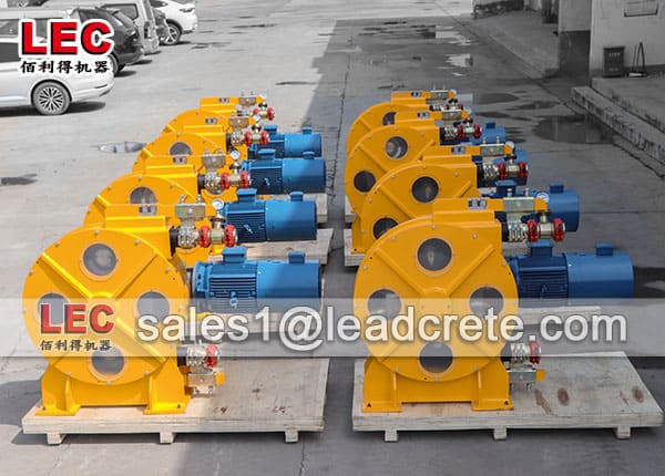 Industrial hose squeeze pump for TBM