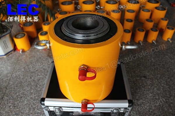 Double acting high tonnage 100 tons hydraulic ram jack