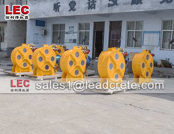 Peristaic pump for tunnel boring machine