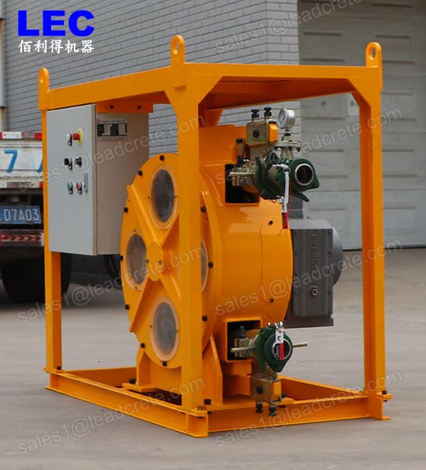 Peristaltic pump for foam concrete pumping