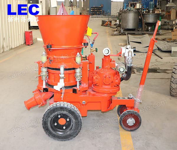 Refractory dry shotcerting machine for industrial kilns inner