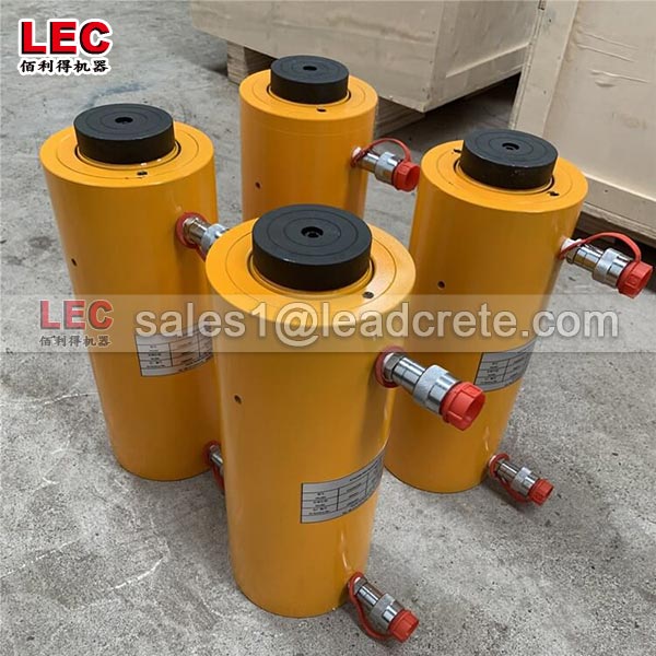 Double acting high tonnage hydraulic cylinders