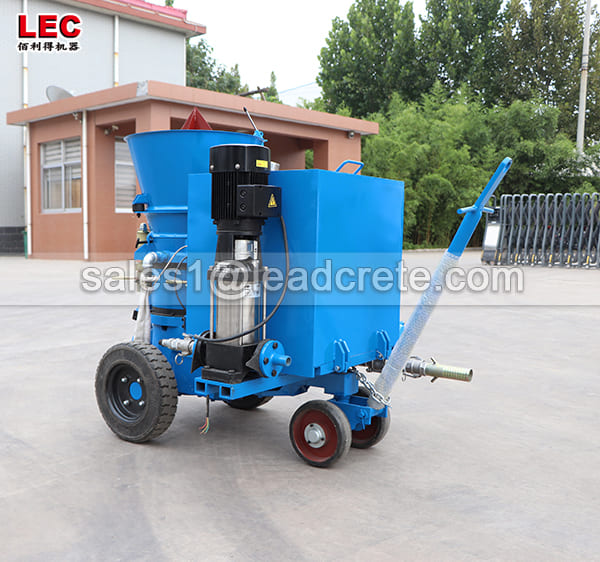 castable refractory shotcrete machine applied in steel plant