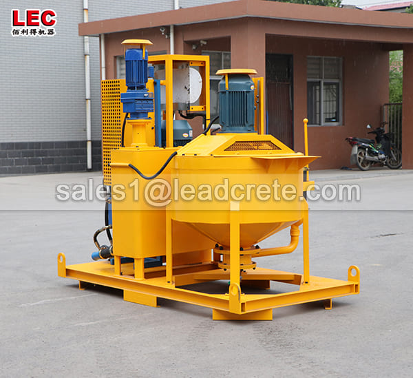 compaction grouting equipment and grout pump with mixer