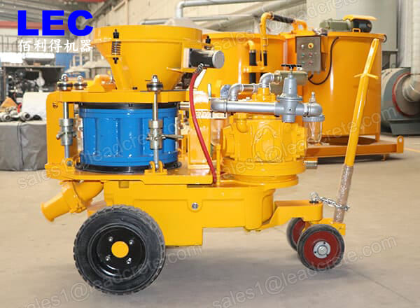 dry concrete spraying shotcrete machine price