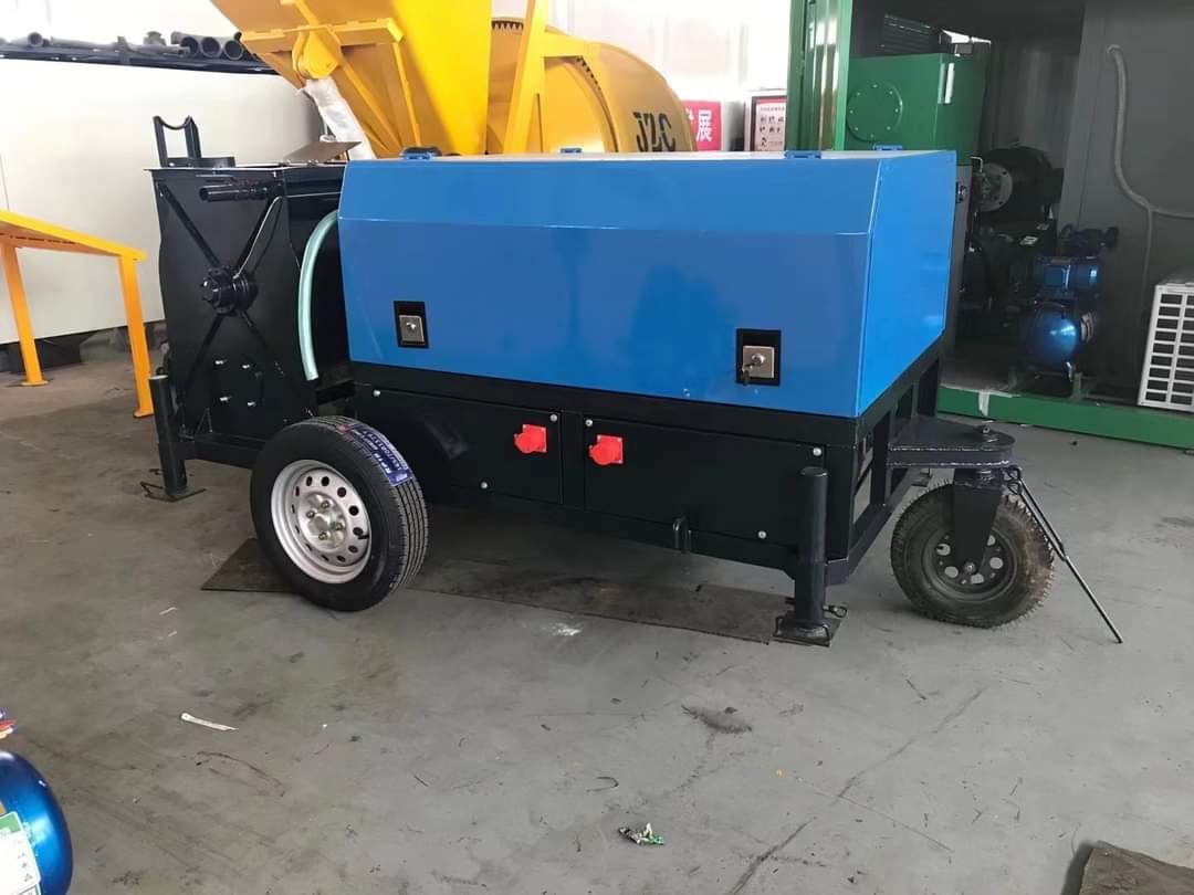 lightweight foam concrete machine mixer and pump